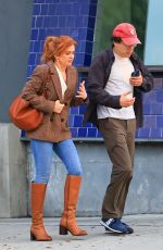 ISLA FISHER and Jesse Eisenberg Leaves Dinner at Matsuhisa in Los Angeles 09/23/2025