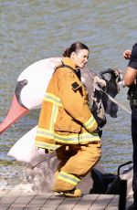 JENNA DEWAN on the Set of he Rookie in Los Angeles 09/05/2025