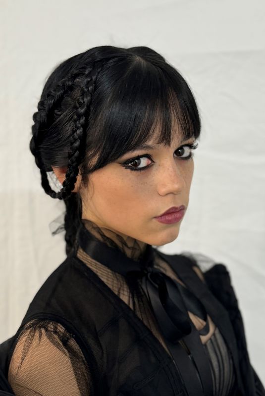 JENNA ORTEGA - Wednesday Season 2, Part 2 Makeup Feature for Who What Wear, September 2025