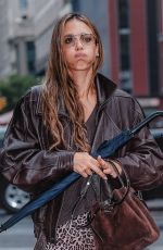 JESSICA ALBA Out and About in New York City 09/17/2025