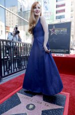 JESSICA CHASTAIN at Her Hollywood Walk of Fame Star Ceremony in Hollywood 09/04/2025