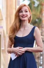JESSICA CHASTAIN at Her Hollywood Walk of Fame Star Ceremony in Hollywood 09/04/2025