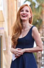 JESSICA CHASTAIN at Her Hollywood Walk of Fame Star Ceremony in Hollywood 09/04/2025