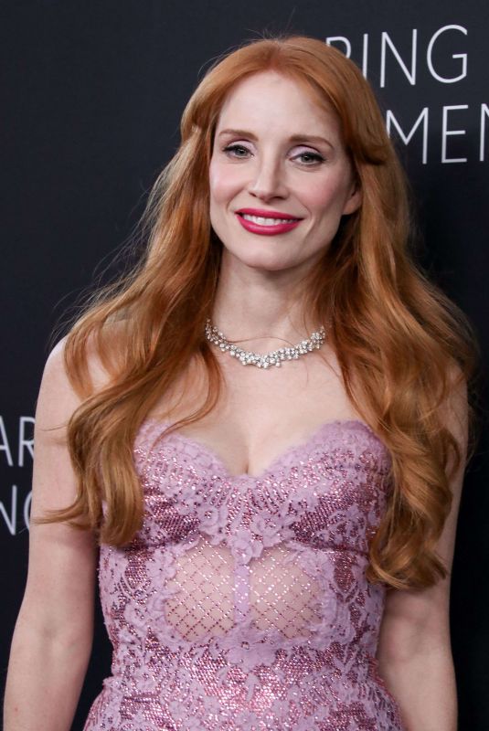 JESSICA CHASTAIN at Kering Foundation