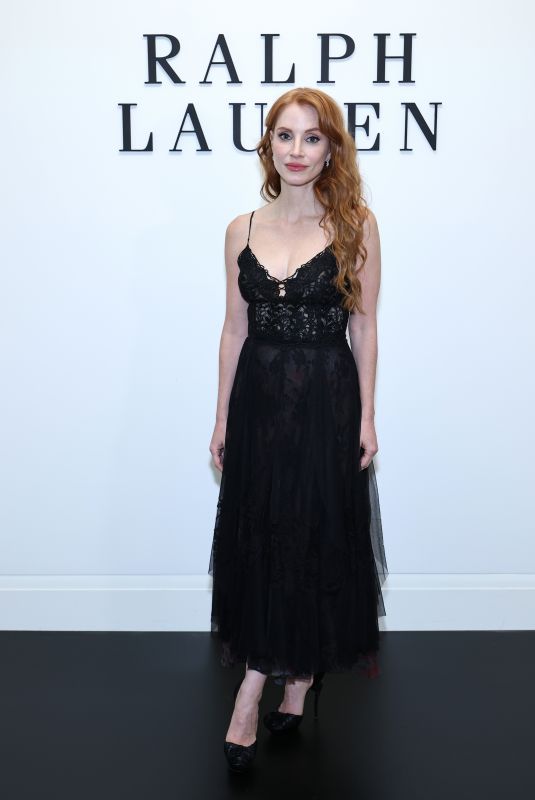 JESSICA CHASTAIN at Ralph Lauren Fashion Show at New York Fashion Week 09/10/2025