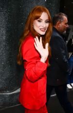 JESSICA CHASTAIN Leaves Live with Kelly And Mark in New York 09/10/2025
