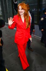 JESSICA CHASTAIN Leaves Live with Kelly And Mark in New York 09/10/2025