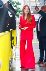 JESSICA CHASTAIN Leaves Live with Kelly And Mark in New York 09/10/2025
