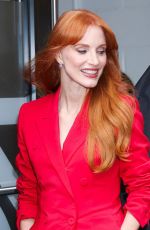 JESSICA CHASTAIN Leaves Live with Kelly And Mark in New York 09/10/2025