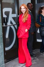 JESSICA CHASTAIN Leaves Live with Kelly And Mark in New York 09/10/2025