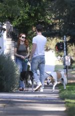 JOEY KING and Steven Piet Walks Their Dogs in Los Feliz 09/28/2025