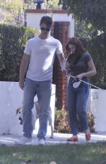 JOEY KING and Steven Piet Walks Their Dogs in Los Feliz 09/28/2025