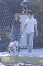 JOEY KING and Steven Piet Walks Their Dogs in Los Feliz 09/28/2025