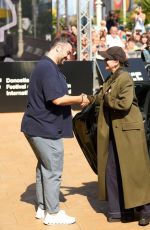 JULIETTE BINOCHE Arrives at Maria Cristina Hotel in San Sebastian 09/19/2025
