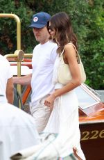 KAIA GERBER and Lewis Pullman Arrives at Hotel Excelsior in Venice 09/02/2025