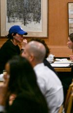KENDALL JENNER and HAILEY BIEBER at Matsuhisa Restaurant in Beverly Hills 09/16/2025