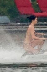 KENDALL JENNER inj Bikini Riding a Jet Ski on a Lake in Washington 08/09/2025