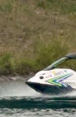 KENDALL JENNER inj Bikini Riding a Jet Ski on a Lake in Washington 08/09/2025