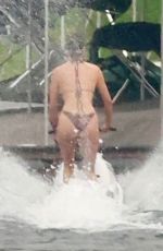 KENDALL JENNER inj Bikini Riding a Jet Ski on a Lake in Washington 08/09/2025