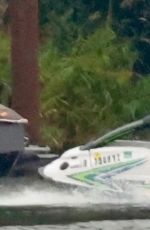 KENDALL JENNER inj Bikini Riding a Jet Ski on a Lake in Washington 08/09/2025