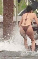 KENDALL JENNER inj Bikini Riding a Jet Ski on a Lake in Washington 08/09/2025