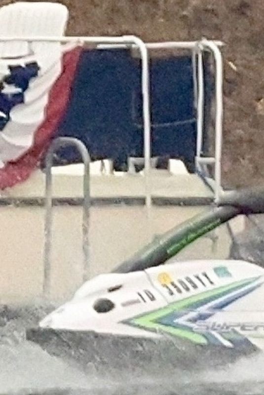 KENDALL JENNER inj Bikini Riding a Jet Ski on a Lake in Washington 08/09/2025