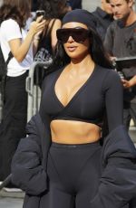 KIM KARDASHIAN Arrives at New York Public Library for SKIMS x Nike Fashion Show 09/24/2025