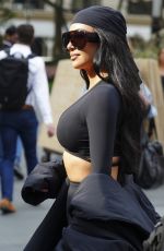 KIM KARDASHIAN Arrives at New York Public Library for SKIMS x Nike Fashion Show 09/24/2025