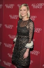 KIRSTEN DUNST at All Good Things Premiere in New York 12/01/2010