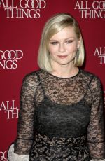 KIRSTEN DUNST at All Good Things Premiere in New York 12/01/2010