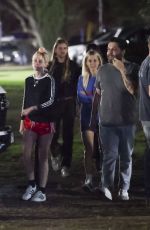 KRISTEN STEWART and DYLAN MEYER Leaves Oasis Concert in Pasadena 09/07/2025