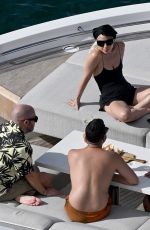 LADYD GAGA and Michael Polansky at a Yacht in Miami 09/02/2025