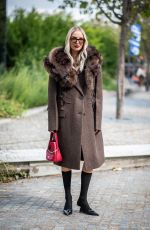 LEONIE HANNE Outside Prada Fashion Show at Milan Fashion Week 09/25/2025