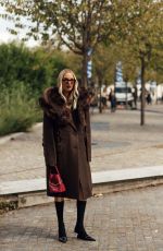 LEONIE HANNE Outside Prada Fashion Show at Milan Fashion Week 09/25/2025