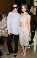 LILY COLLINS at Calvin Klein Fashion Show at NYFW in New York City 09/12/2025