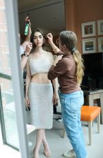 LILY COLLINS for Vogue Magazine at Calvin Klein Fashion Show, September 2025