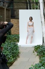 LILY COLLINS for Vogue Magazine at Calvin Klein Fashion Show, September 2025