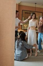 LILY COLLINS for Vogue Magazine at Calvin Klein Fashion Show, September 2025
