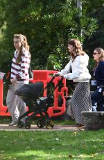 LILY COLLINS on the Set of Close Personal Friends in London 09/18/2025