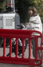 LILY COLLINS on the Set of Close Personal Friends in London 09/18/2025