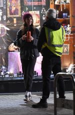 LILY COLLINS on the Set of Close Personal Friends in London 09/26/2025