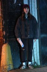 LILY COLLINS on the Set of Close Personal Friends in London 09/26/2025