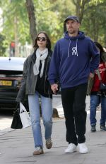 LILY COLLINS Shopping for Baby Clothes Out in Notting Hill in London 09/24/2025