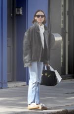 LILY COLLINS Shopping for Baby Clothes Out in Notting Hill in London 09/24/2025