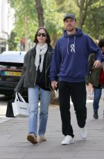 LILY COLLINS Shopping for Baby Clothes Out in Notting Hill in London 09/24/2025