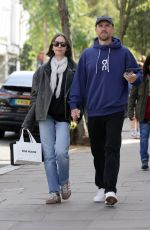 LILY COLLINS Shopping for Baby Clothes Out in Notting Hill in London 09/24/2025