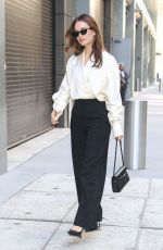 LILY JAMES Arrives at Taping of The View in New York 09/18/2025