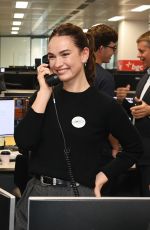 LILY JAMES at BGC Charity Day in London 09/11/2025