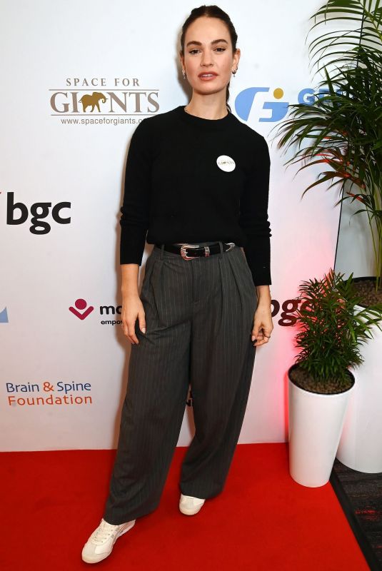 LILY JAMES at BGC Charity Day in London 09/11/2025