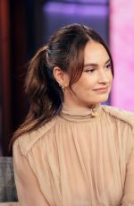 LILY JAMES at Kelly Clarkson Show 09/16/2025